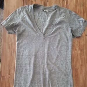 American Apparel deep v track shirt